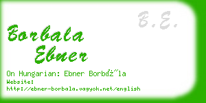 borbala ebner business card